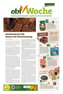 Ebl Naturkost Prospekt (ab 10.12.2025) zum Blättern