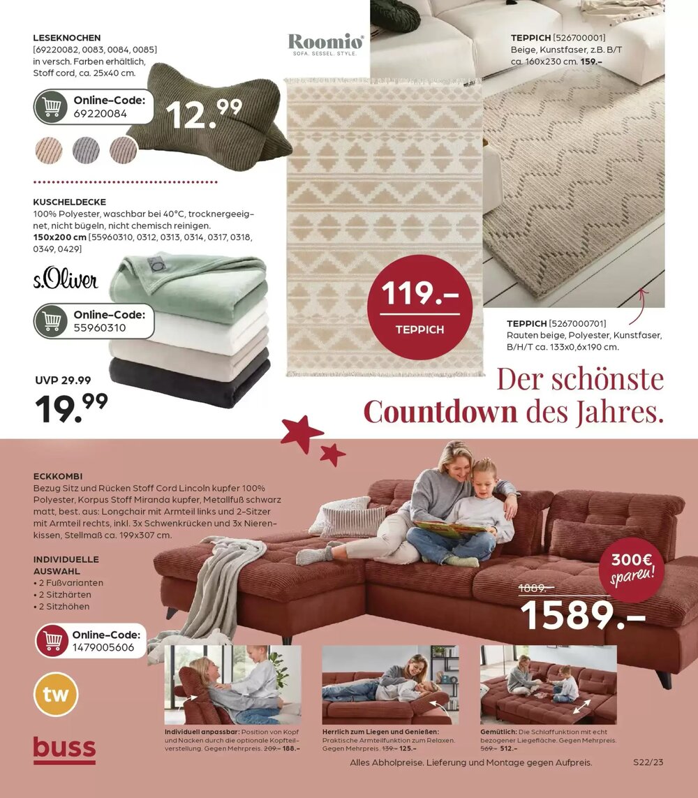 Möbel Buss Prospekt (ab 10.12.2025) zum Blättern - Seite 23