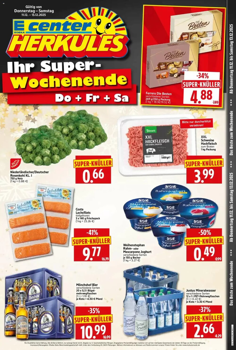 Edeka Herkules Prospekt (ab 11.12.2025) zum Blättern - Seite 1