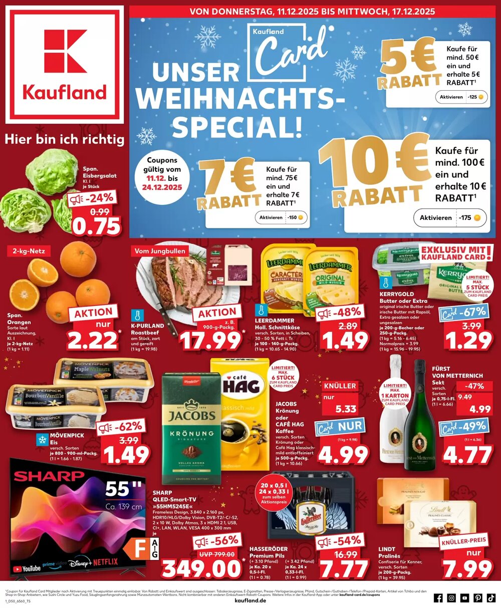 Kaufland Prospekt (ab 11.12.2025) zum Blättern - Seite 1