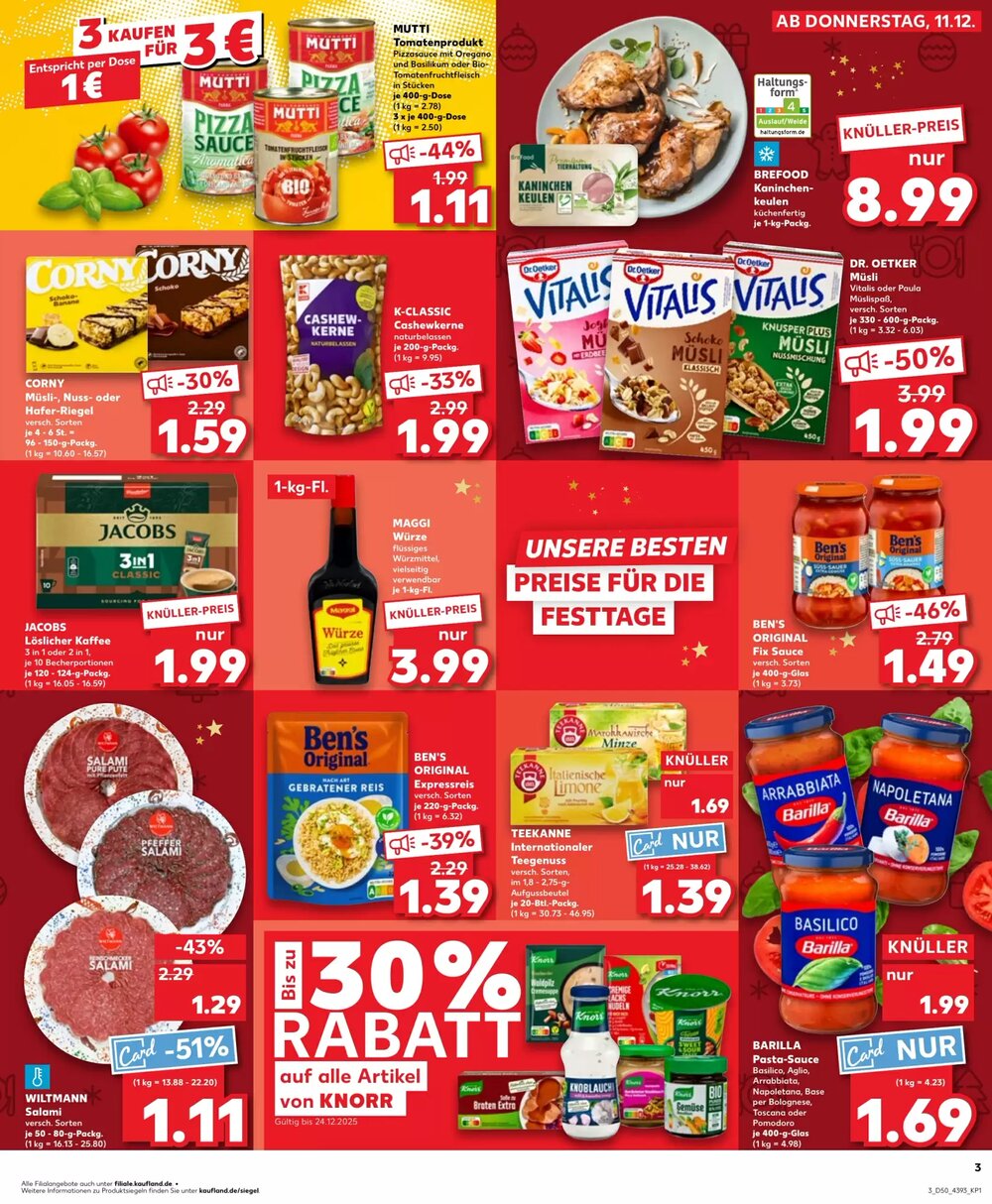 Kaufland Prospekt (ab 11.12.2025) zum Blättern - Seite 3