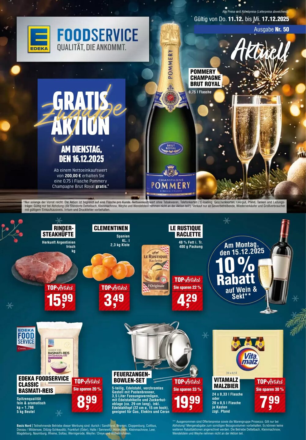 EDEKA Foodservice Prospekt (ab 11.12.2025) zum Blättern - Seite 1