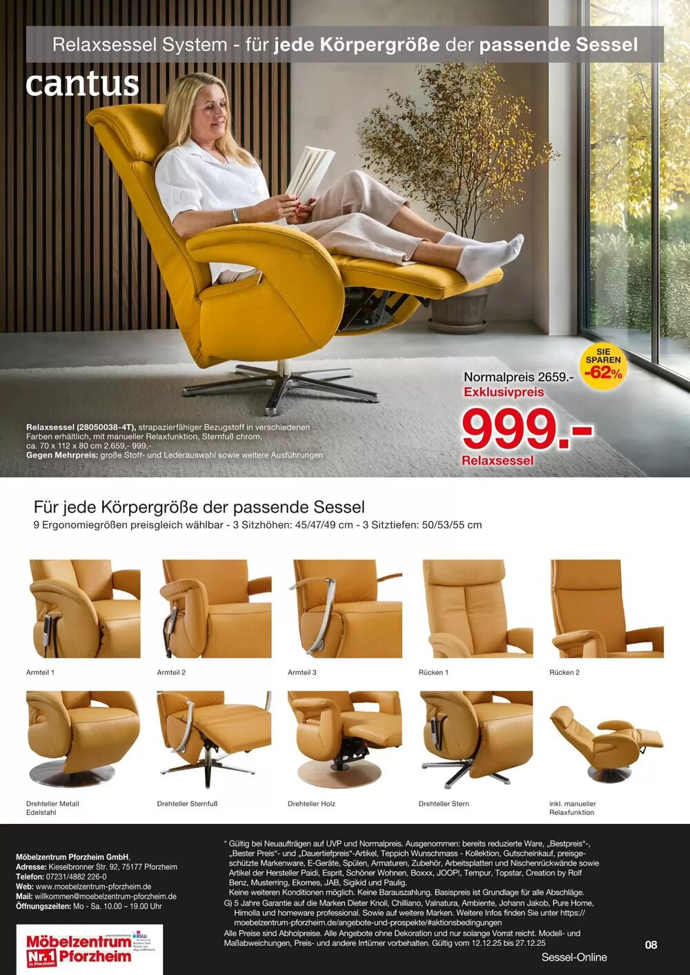 Möbelzentrum Pforzheim Prospekt (ab 12.12.2025) zum Blättern - Seite 8