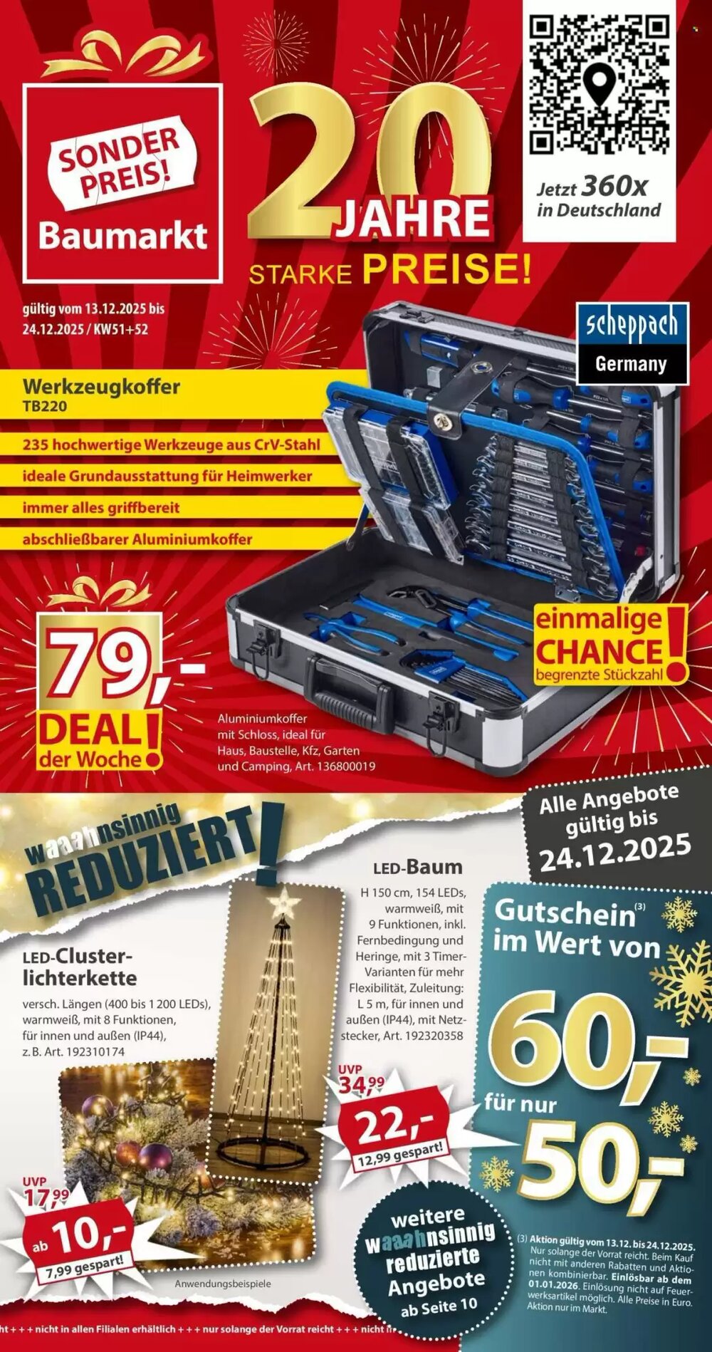 Sonderpreis Baumarkt Prospekt (ab 13.12.2025) zum Blättern - Seite 1