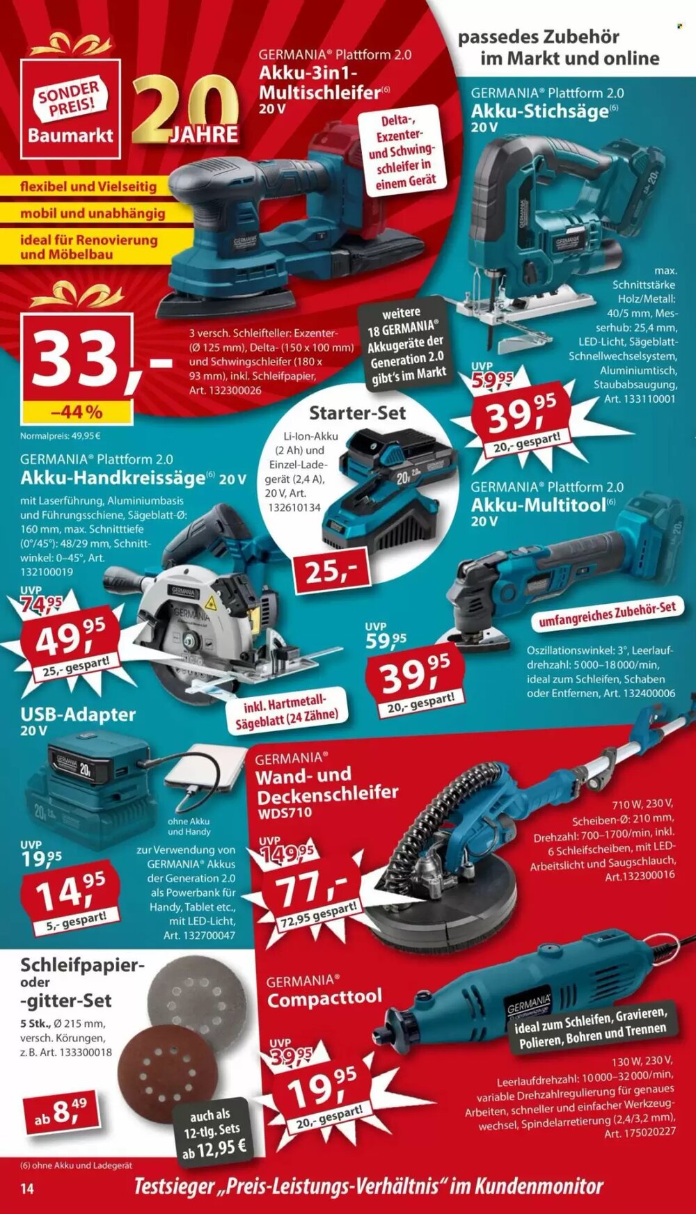 Sonderpreis Baumarkt Prospekt (ab 13.12.2025) zum Blättern - Seite 14