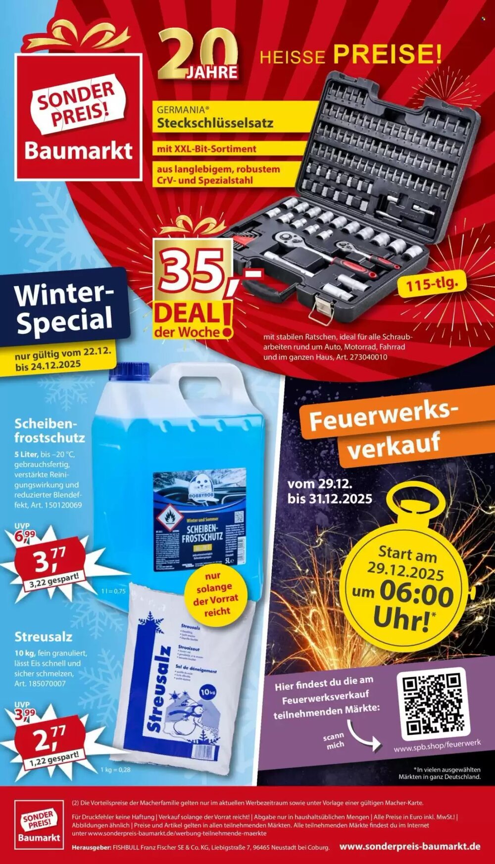 Sonderpreis Baumarkt Prospekt (ab 13.12.2025) zum Blättern - Seite 20