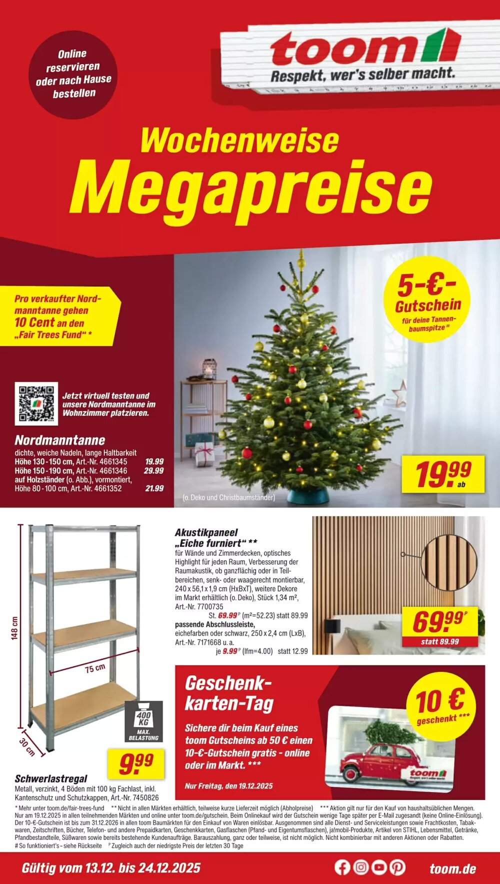 toom Baumarkt Prospekt (ab 13.12.2025) zum Blättern - Seite 1