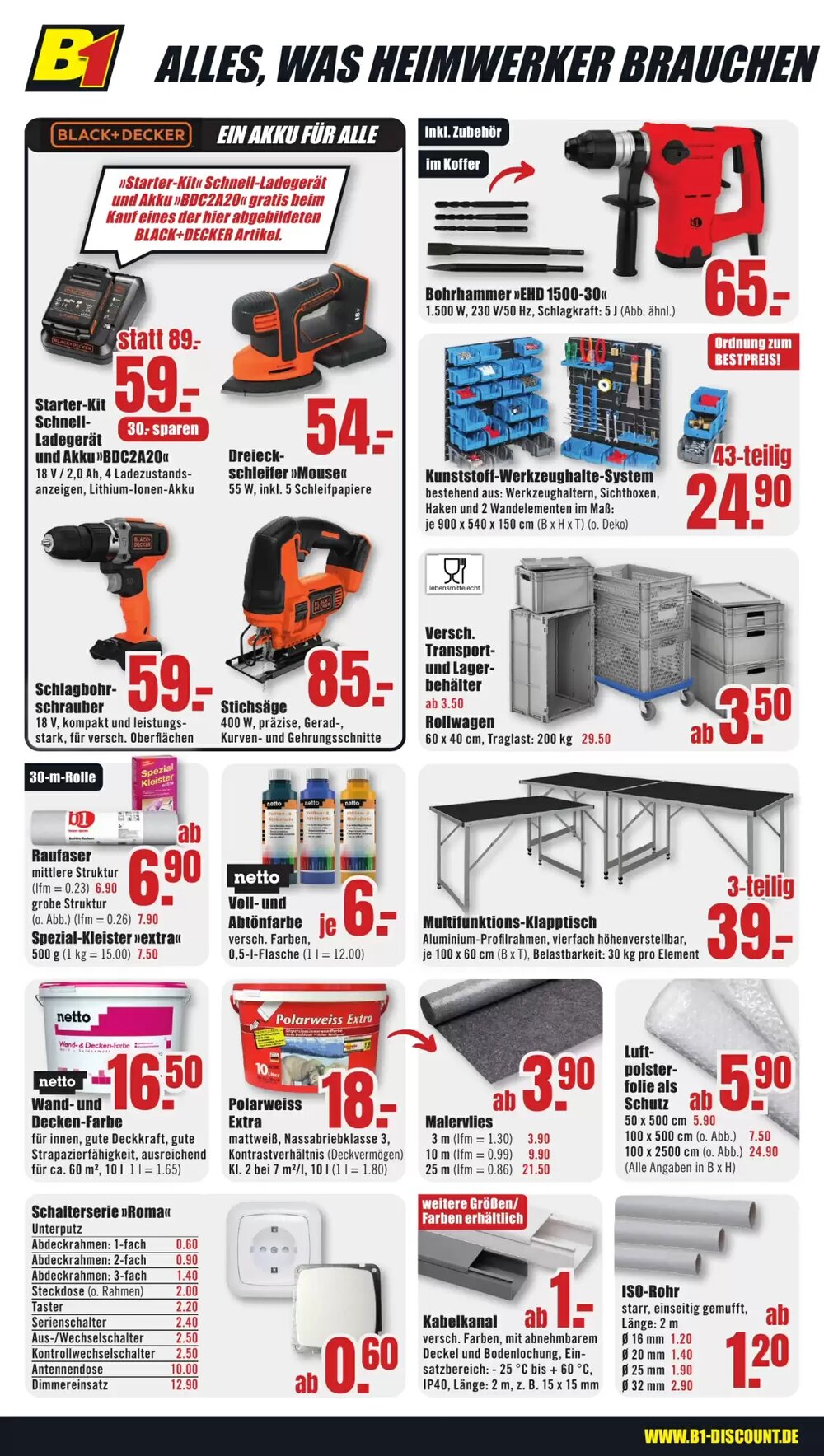 B1 Discount Baumarkt Prospekt (ab 13.12.2025) zum Blättern - Seite 4