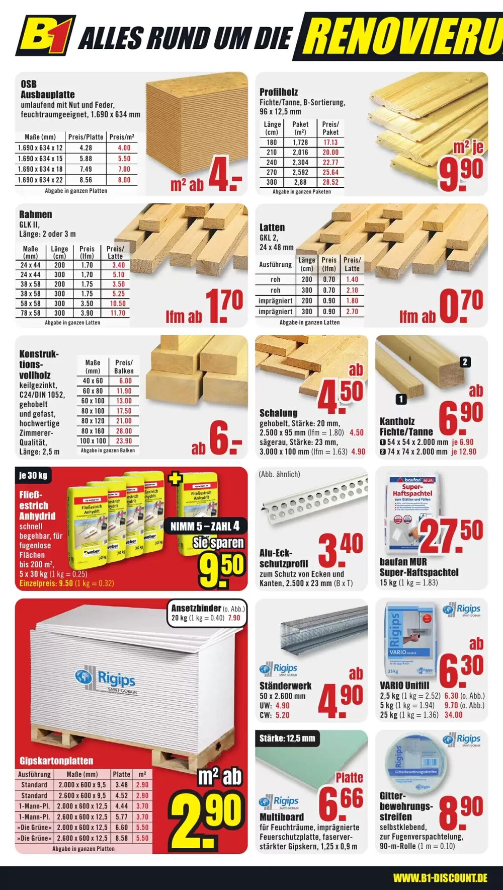 B1 Discount Baumarkt Prospekt (ab 13.12.2025) zum Blättern - Seite 6