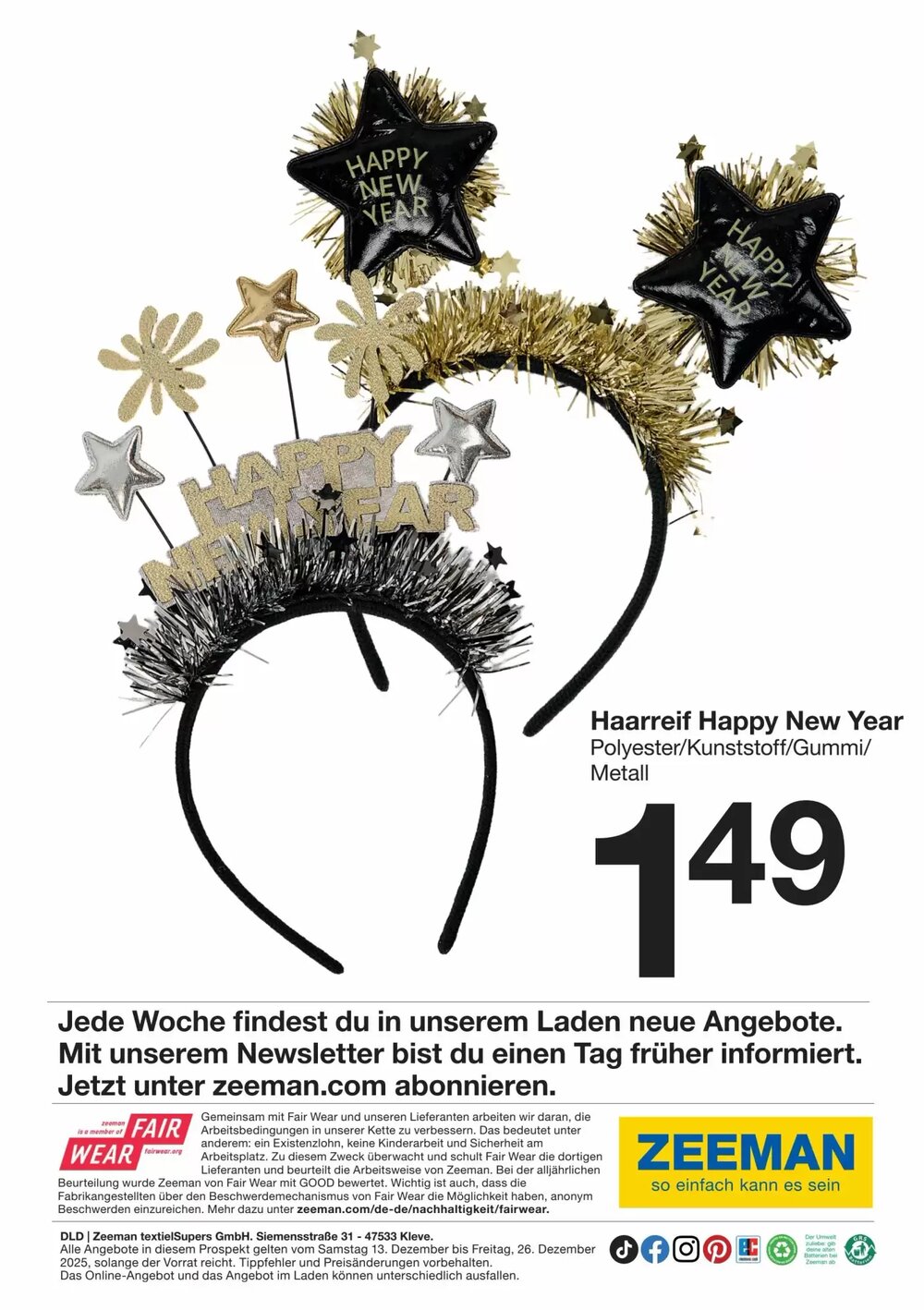 Zeeman Prospekt (ab 13.12.2025) zum Blättern - Seite 20