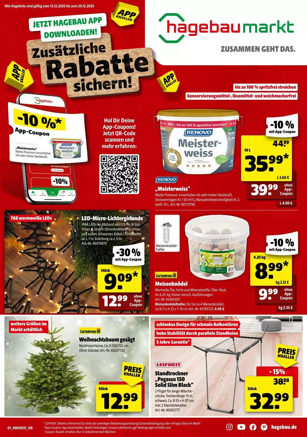 Hagebau Prospekt (ab 13.12.2025) zum Blättern - Seite 1