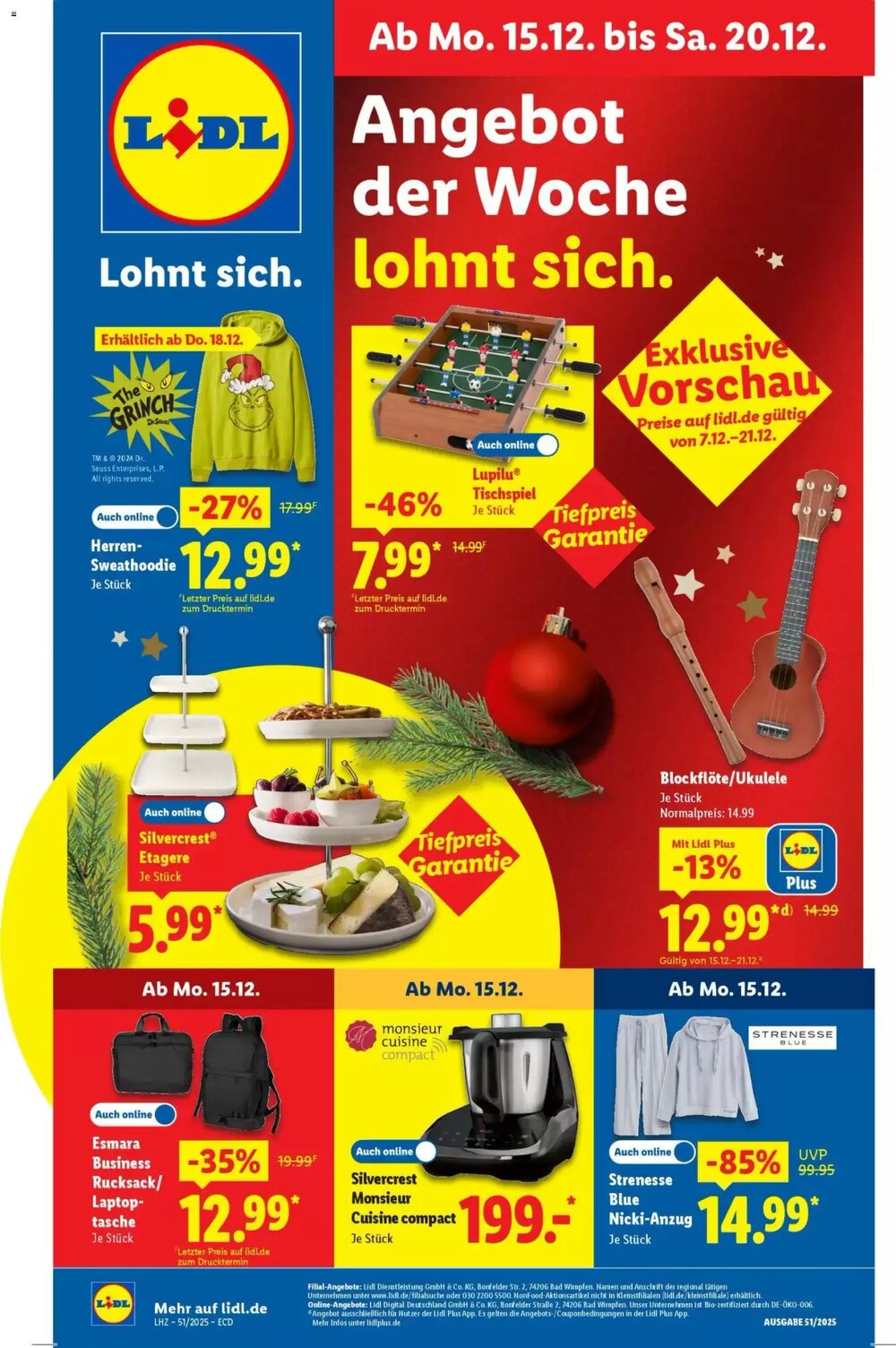 Lidl Prospekt (ab 15.12.2025) zum Blättern - Seite 1