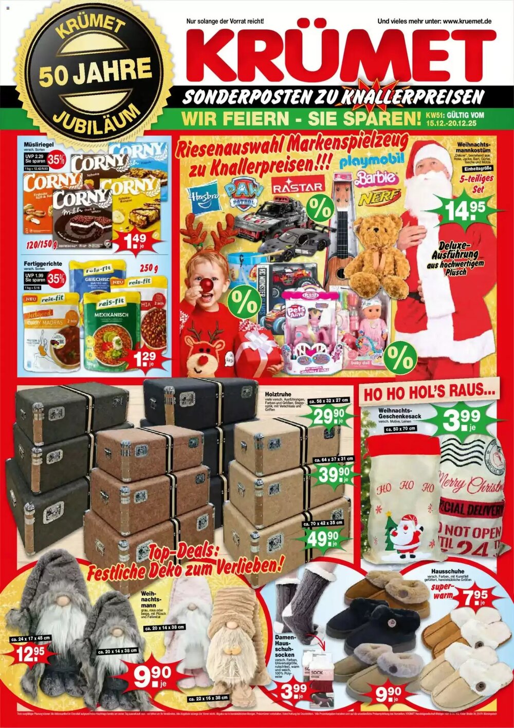 Krümet Sonderposten Prospekt (ab 15.12.2025) zum Blättern - Seite 1