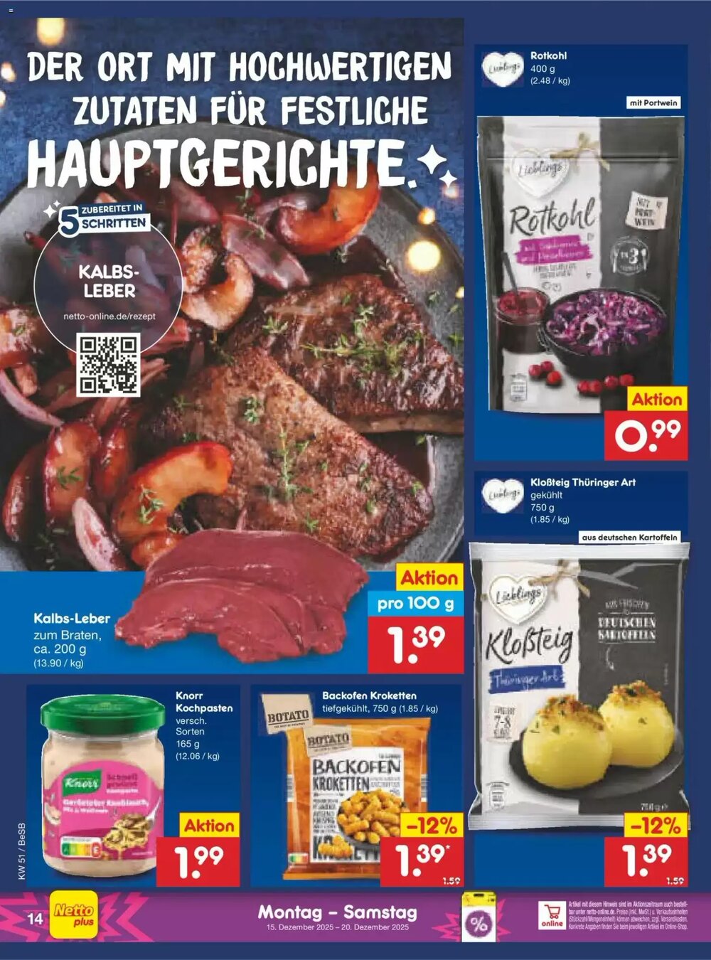 Netto Marken-Discount Prospekt (ab 15.12.2025) zum Blättern - Seite 14