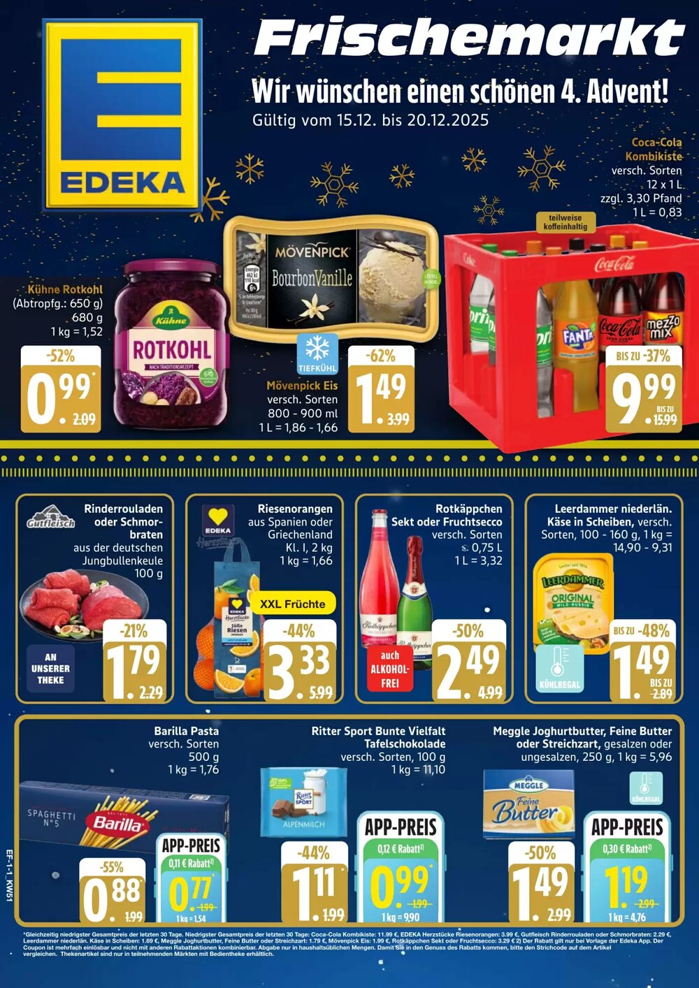 Edeka Frischemarkt Prospekt (ab 15.12.2025) zum Blättern - Seite 1