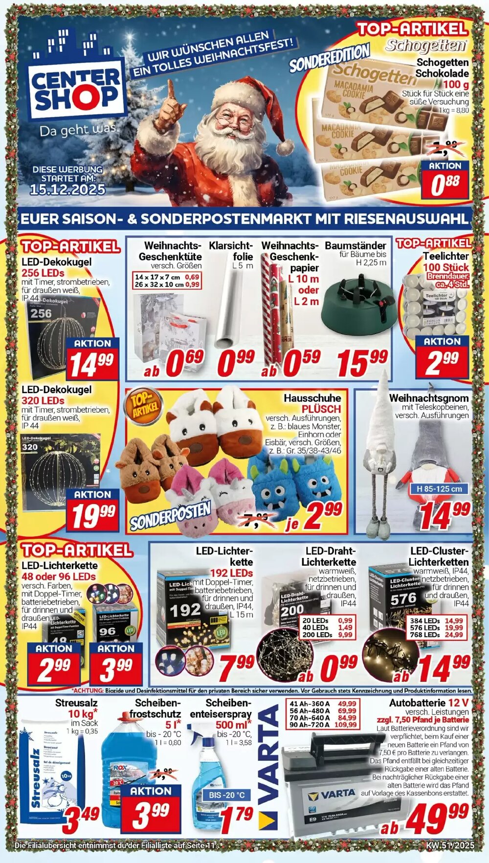 CENTERSHOP Prospekt (ab 15.12.2025) zum Blättern - Seite 1