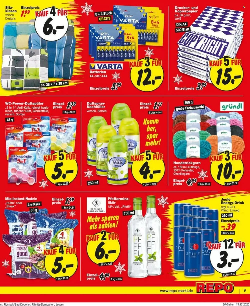 Repo Markt Prospekt (ab 15.12.2025) zum Blättern - Seite 9