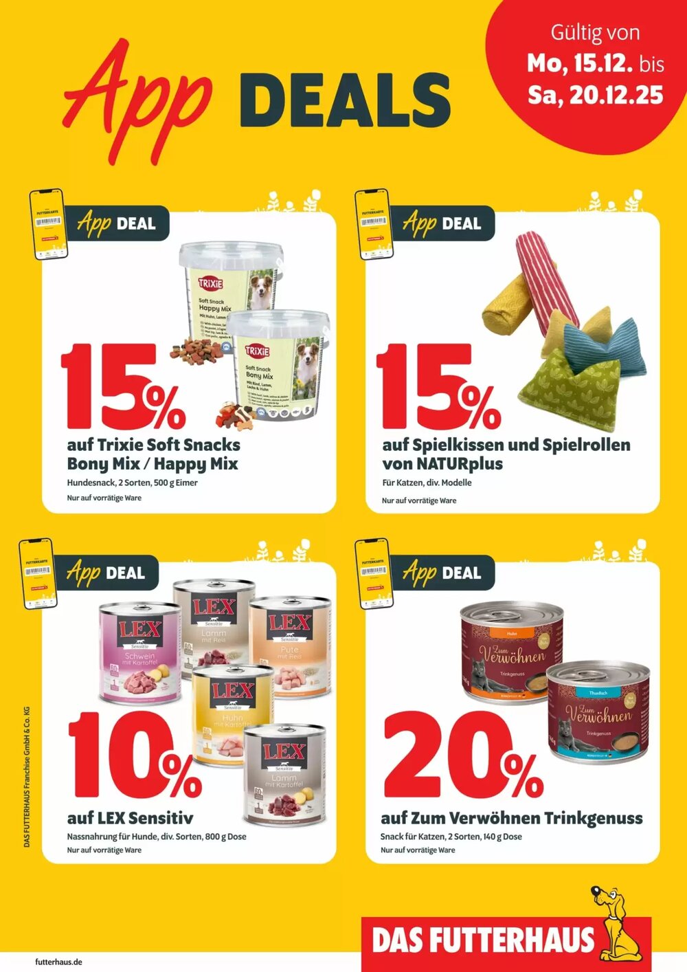 Das Futterhaus Prospekt (ab 15.12.2025) zum Blättern - Seite 1