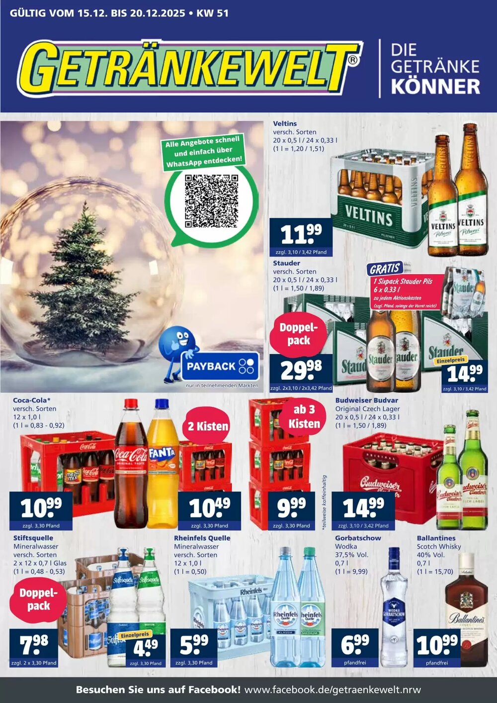 Getränkewelt Prospekt (ab 15.12.2025) zum Blättern - Seite 1