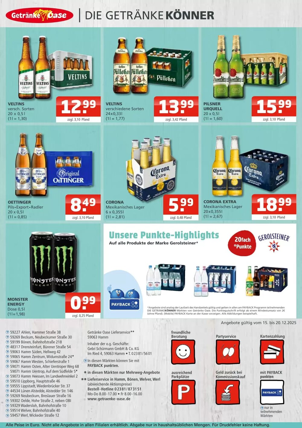Getränke Oase Prospekt (ab 15.12.2025) zum Blättern - Seite 4