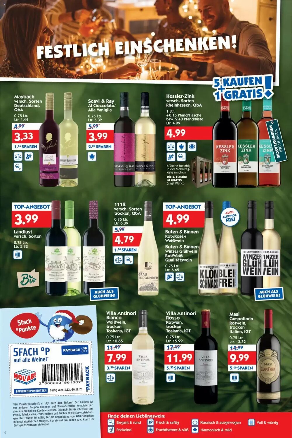 Hol'ab Getränkemarkt Prospekt (ab 15.12.2025) zum Blättern - Seite 6
