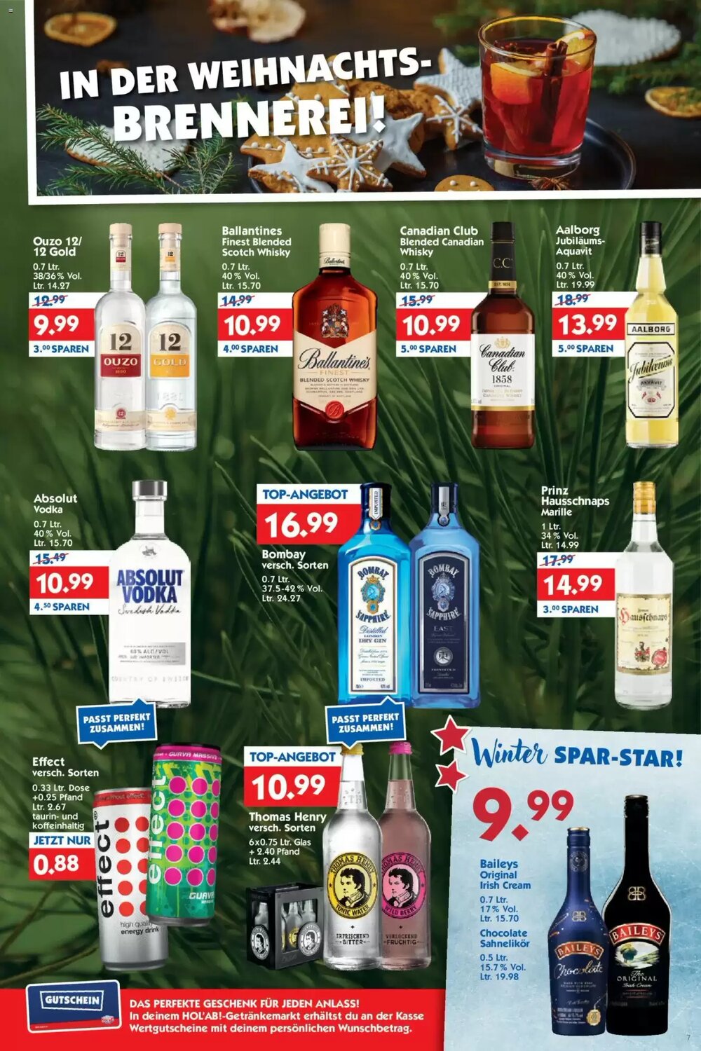 Hol'ab Getränkemarkt Prospekt (ab 15.12.2025) zum Blättern - Seite 7