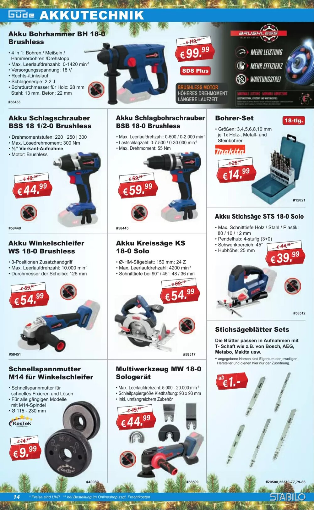 Stabilo Fachmarkt Prospekt (ab 15.12.2025) zum Blättern - Seite 14