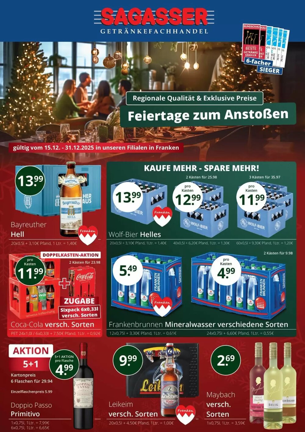 Sagasser Prospekt (ab 15.12.2025) zum Blättern - Seite 1