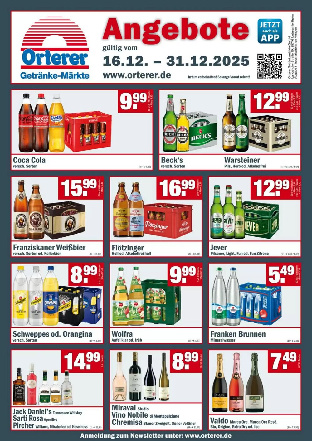 Sobi Getränkemarkt Prospekt (ab 16.12.2025) zum Blättern - Seite 1