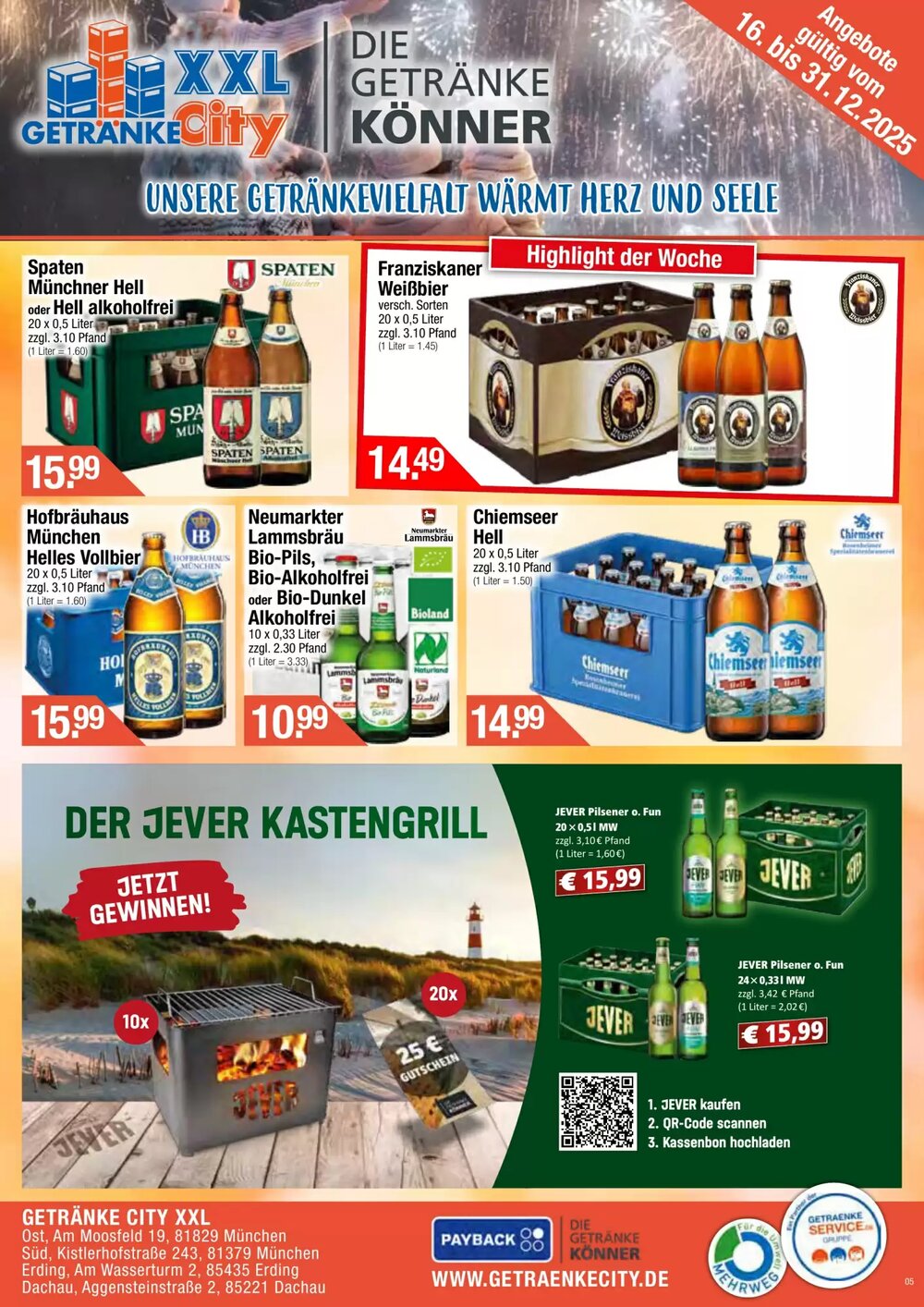 Getränke City Prospekt (ab 16.12.2025) zum Blättern - Seite 1