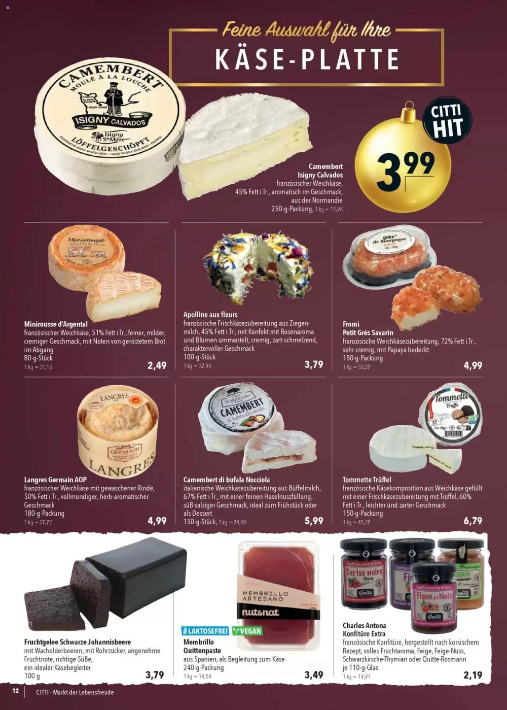 CITTI Markt Prospekt (ab 17.12.2025) zum Blättern - Seite 12