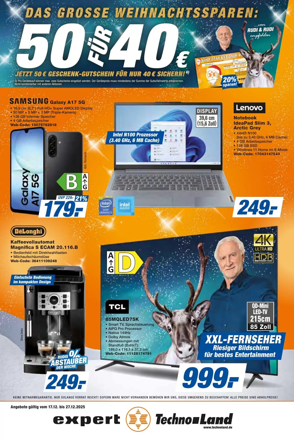 expert Techno Land Prospekt (ab 17.12.2025) zum Blättern - Seite 1