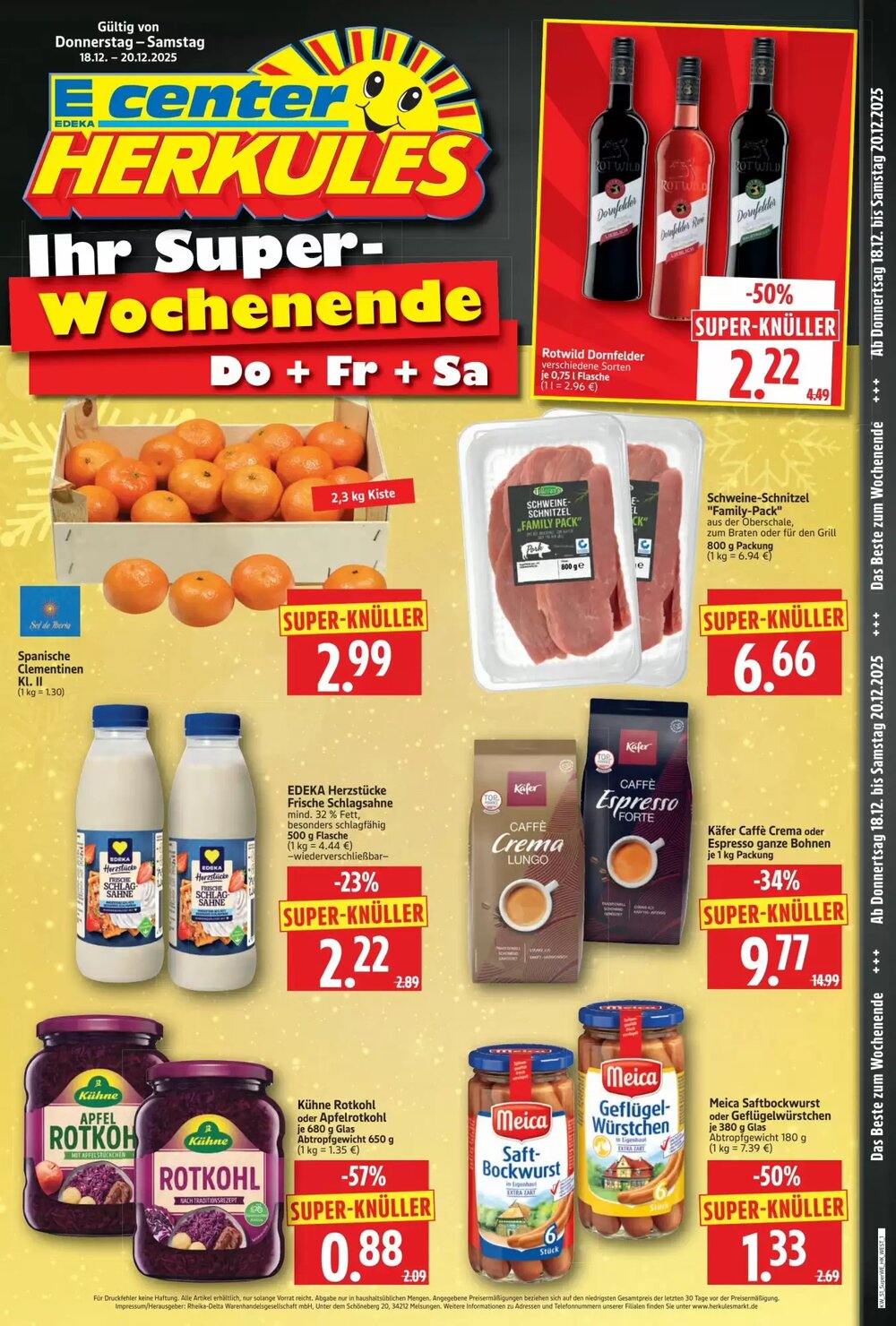 Edeka Herkules Prospekt (ab 18.12.2025) zum Blättern - Seite 1