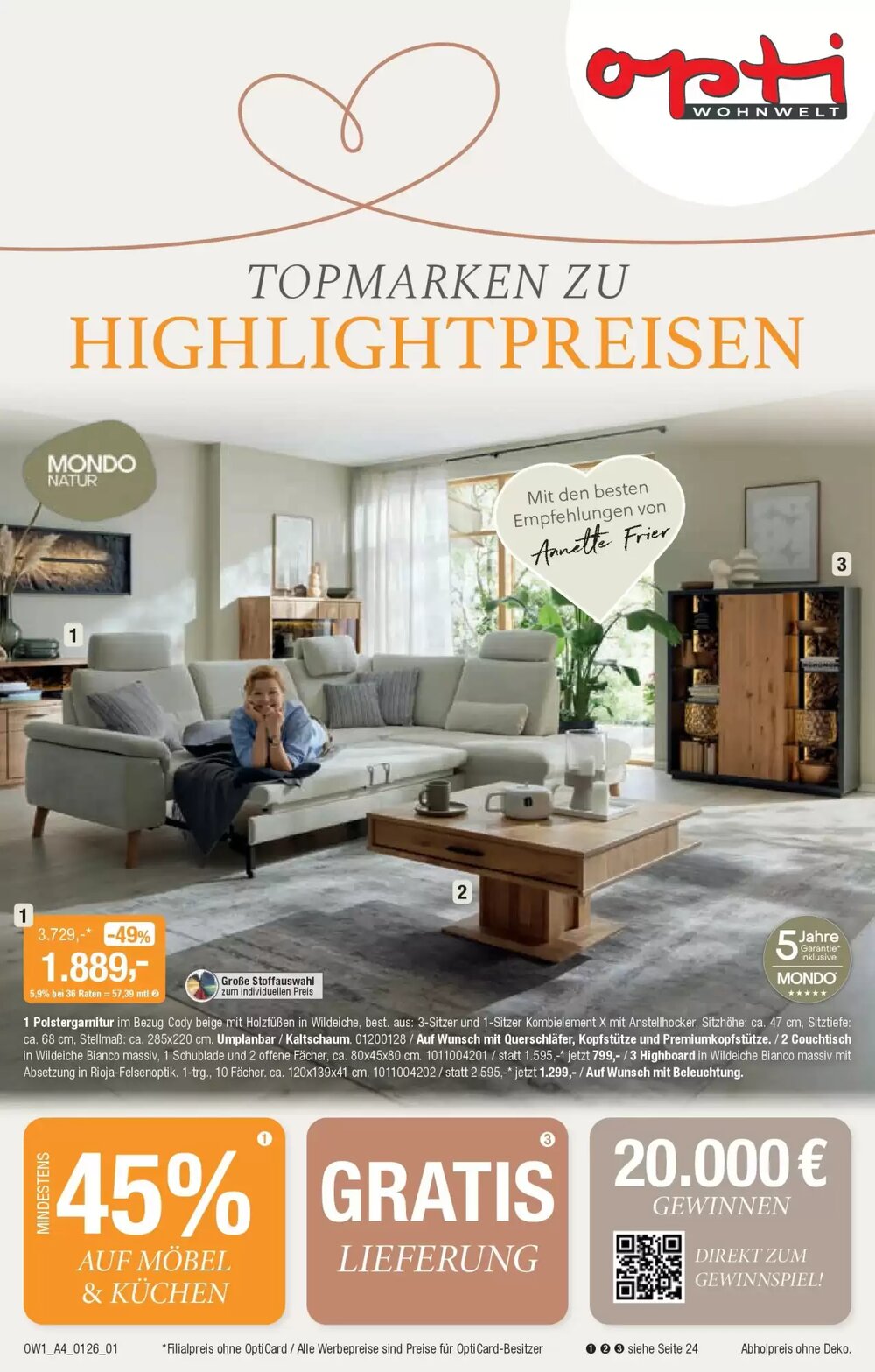 Opti Wohnwelt Prospekt (ab 18.12.2025) zum Blättern - Seite 1