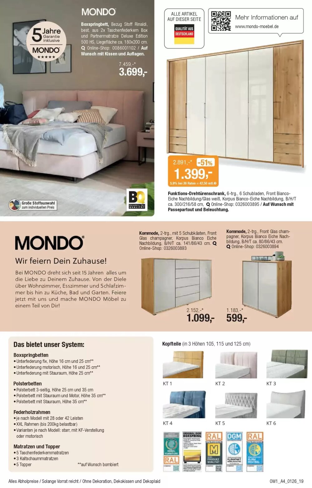 Opti Wohnwelt Prospekt (ab 18.12.2025) zum Blättern - Seite 19