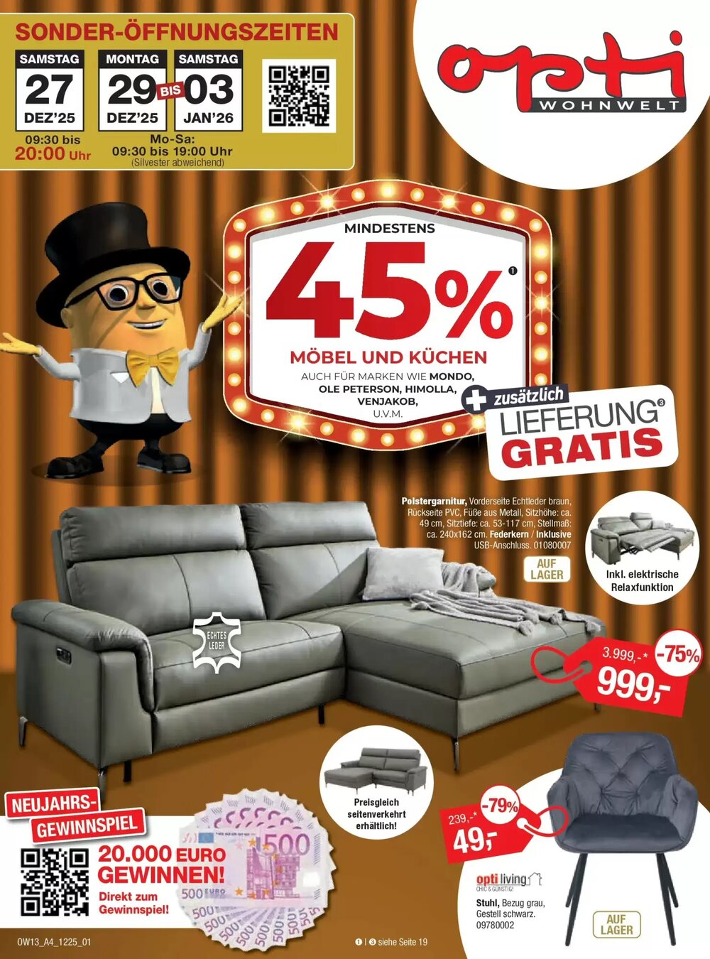 Opti Wohnwelt Prospekt (ab 18.12.2025) zum Blättern - Seite 1