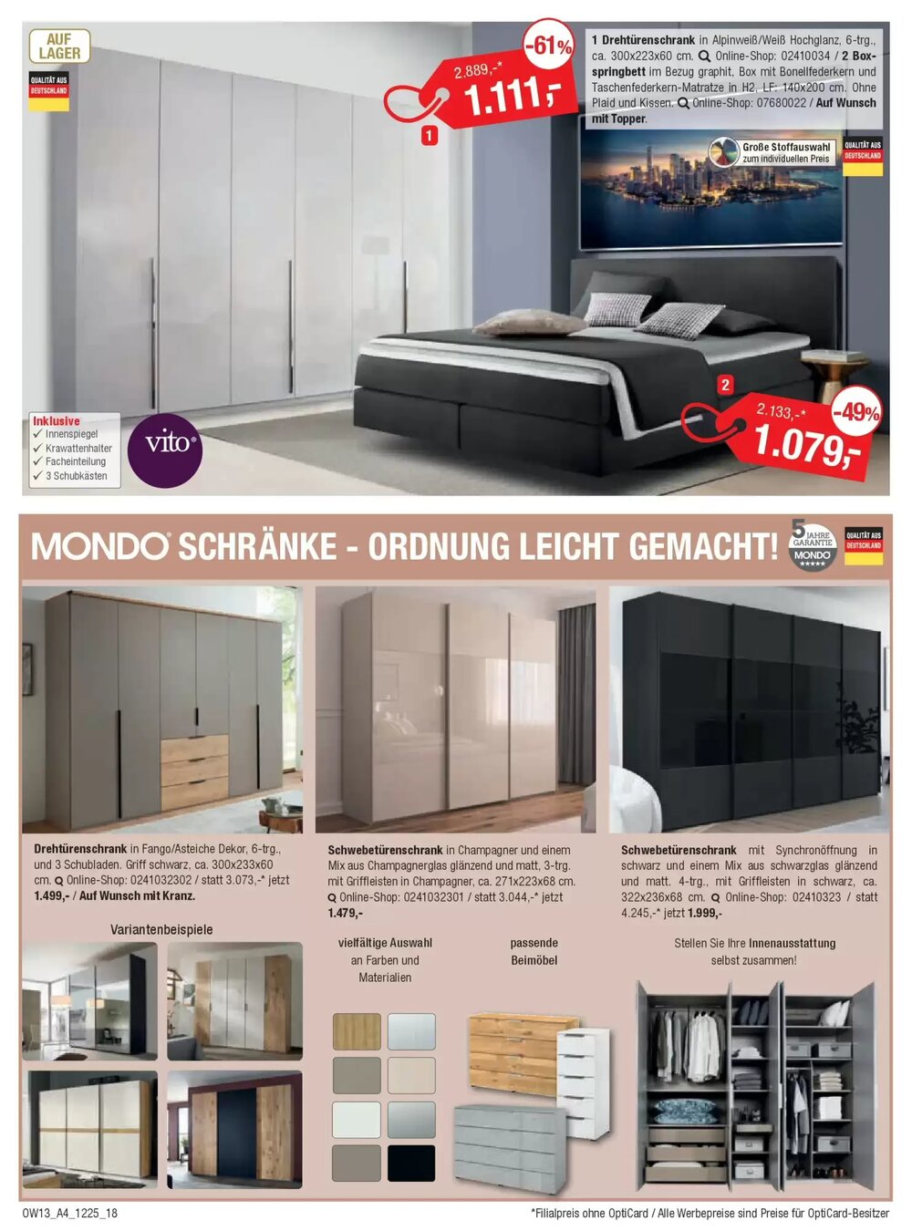 Opti Wohnwelt Prospekt (ab 18.12.2025) zum Blättern - Seite 18