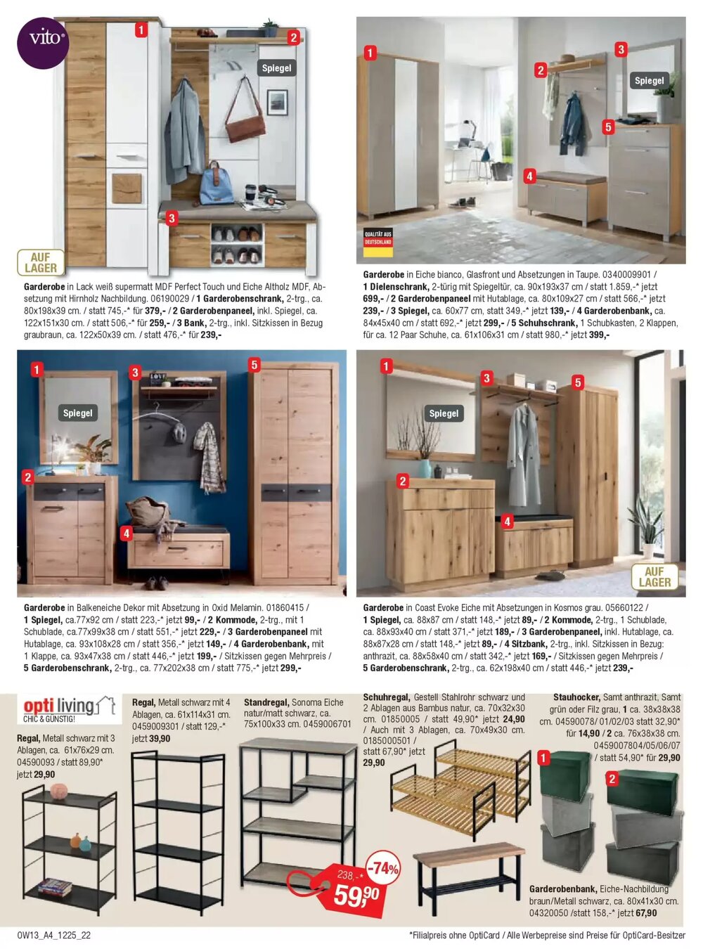 Opti Wohnwelt Prospekt (ab 18.12.2025) zum Blättern - Seite 22