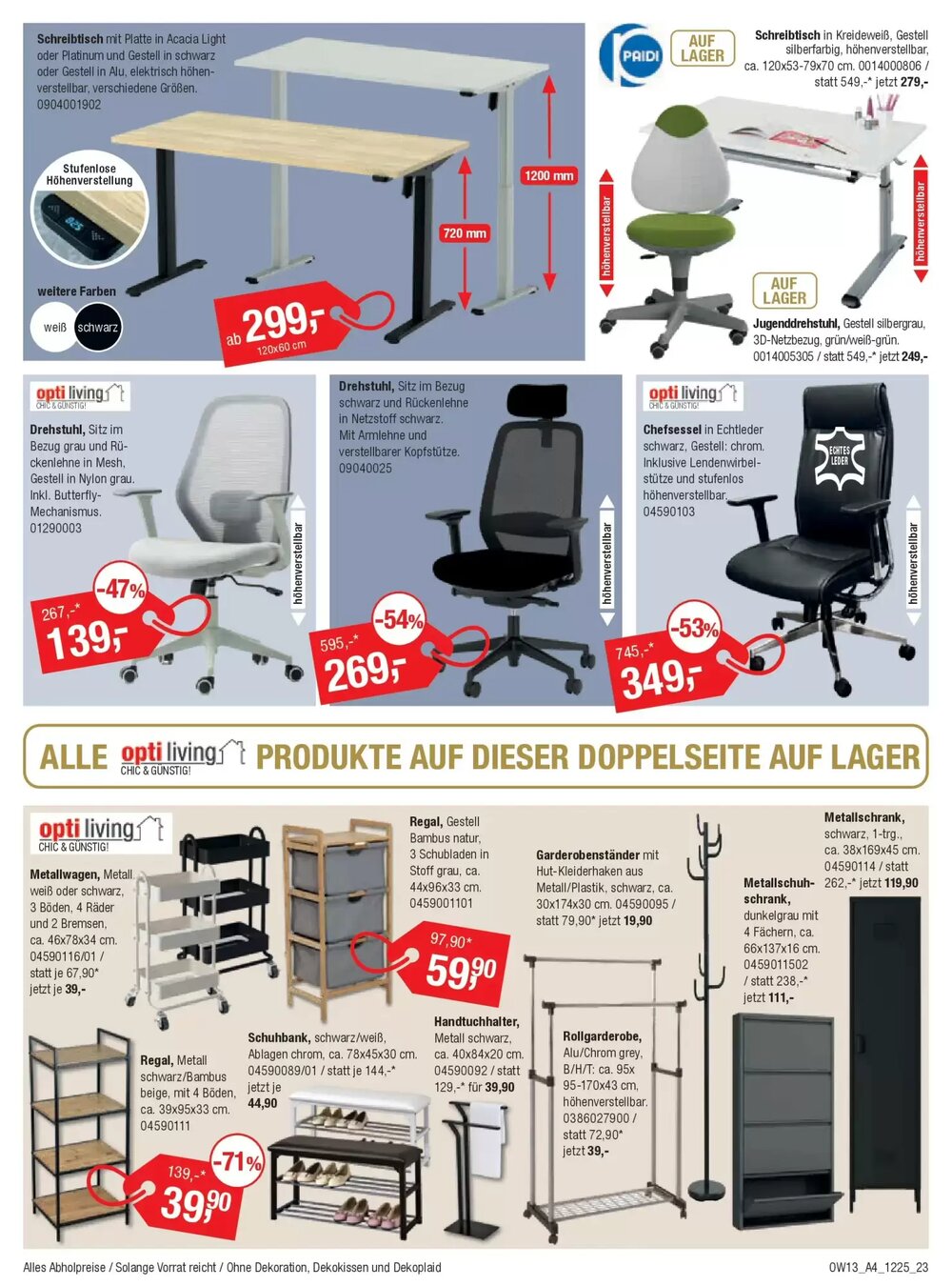Opti Wohnwelt Prospekt (ab 18.12.2025) zum Blättern - Seite 23