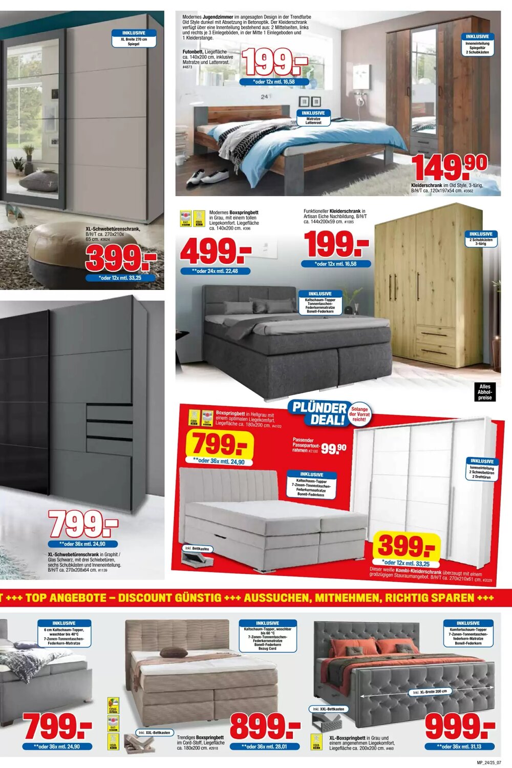 Möbelpiraten Prospekt (ab 20.12.2025) zum Blättern - Seite 7