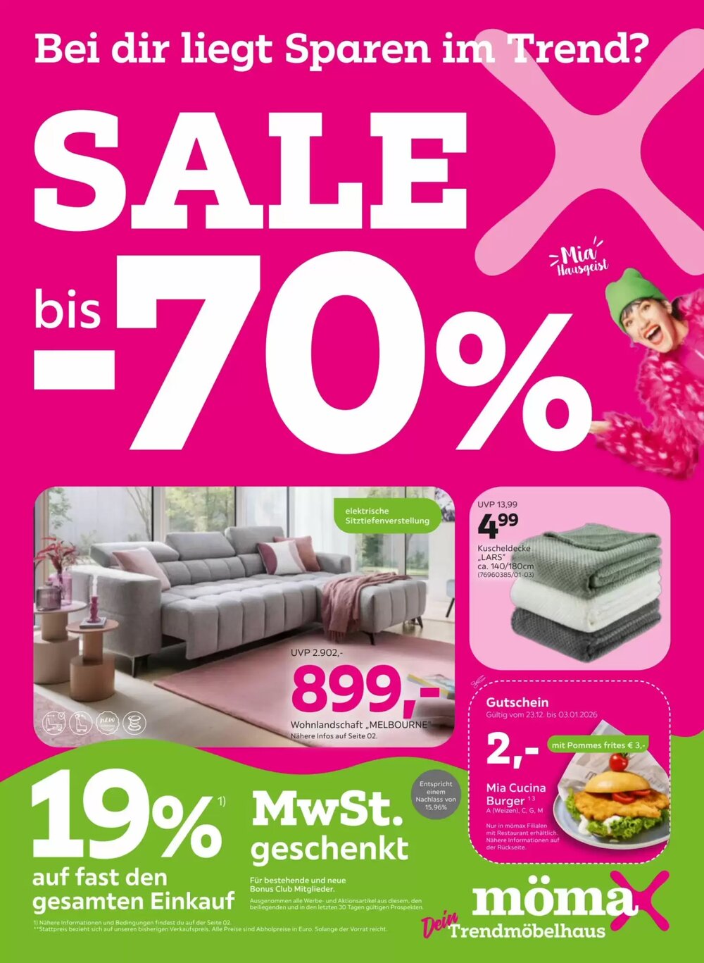 Mömax Prospekt (ab 20.12.2025) zum Blättern - Seite 1