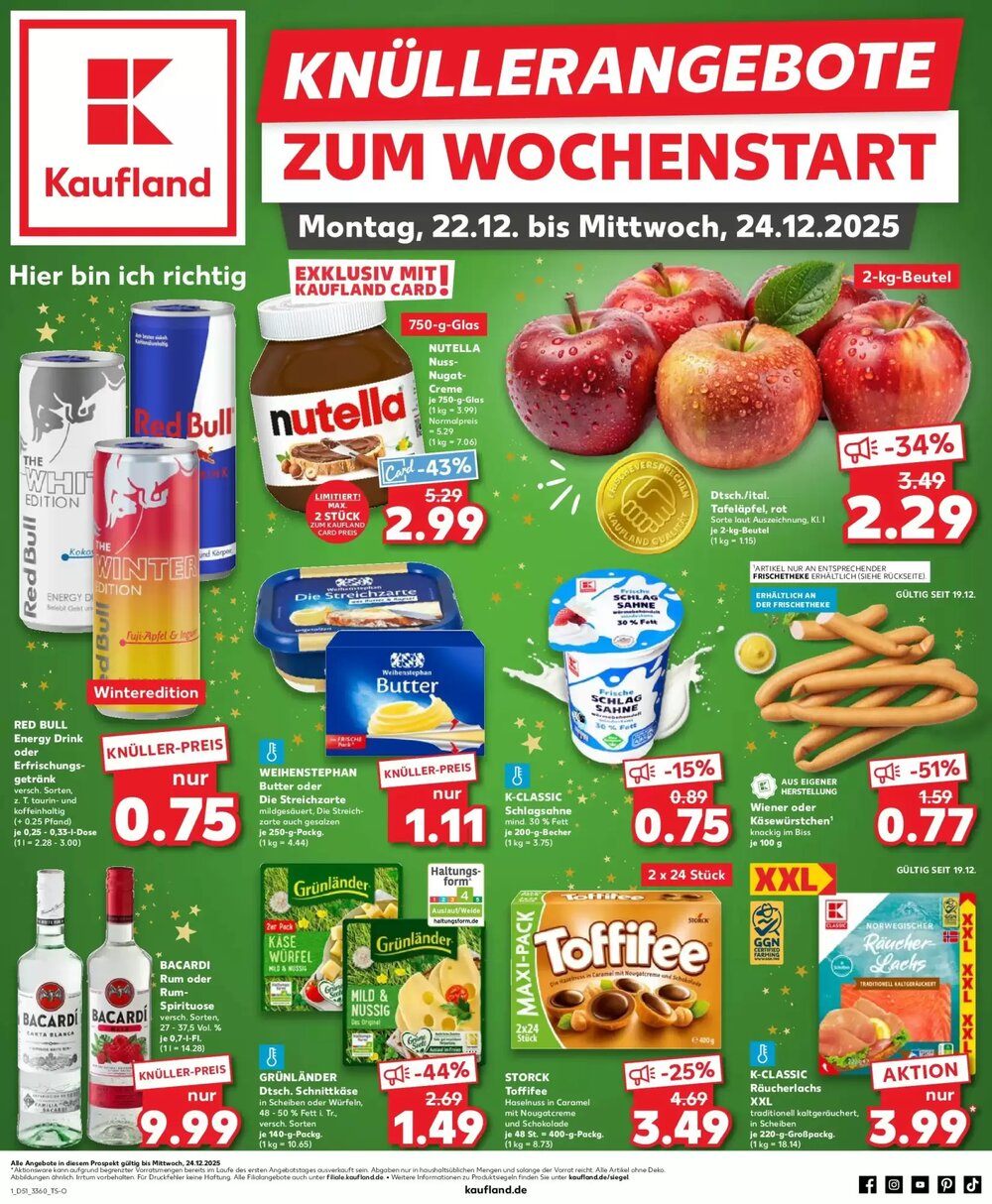 Kaufland Prospekt (ab 21.12.2025) zum Blättern - Seite 1