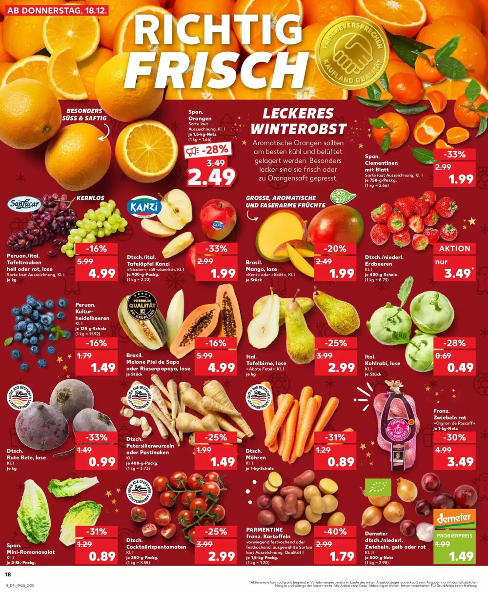 Kaufland Prospekt (ab 21.12.2025) zum Blättern - Seite 18
