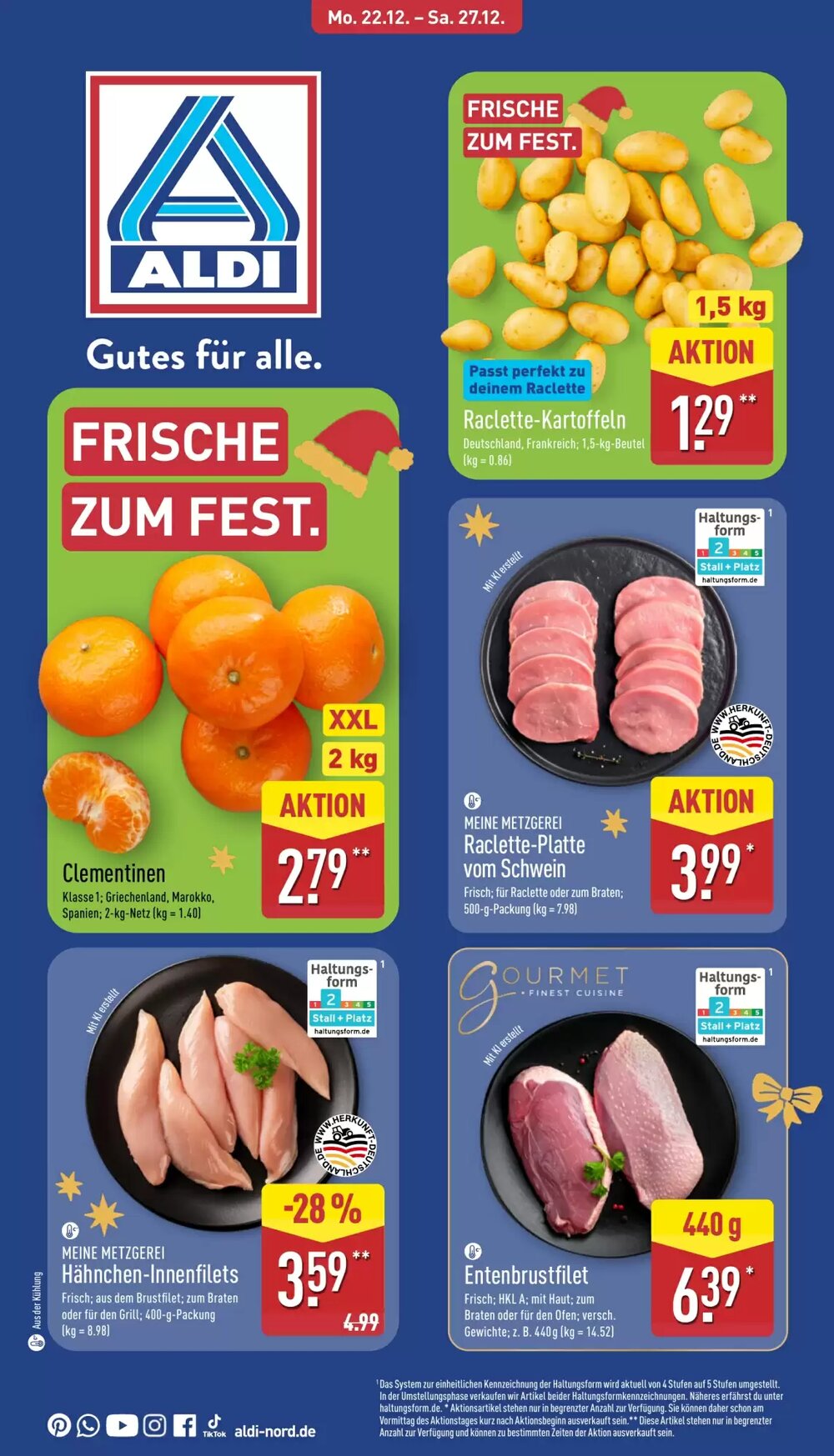 Aldi Nord Prospekt (ab 22.12.2025) zum Blättern - Seite 1