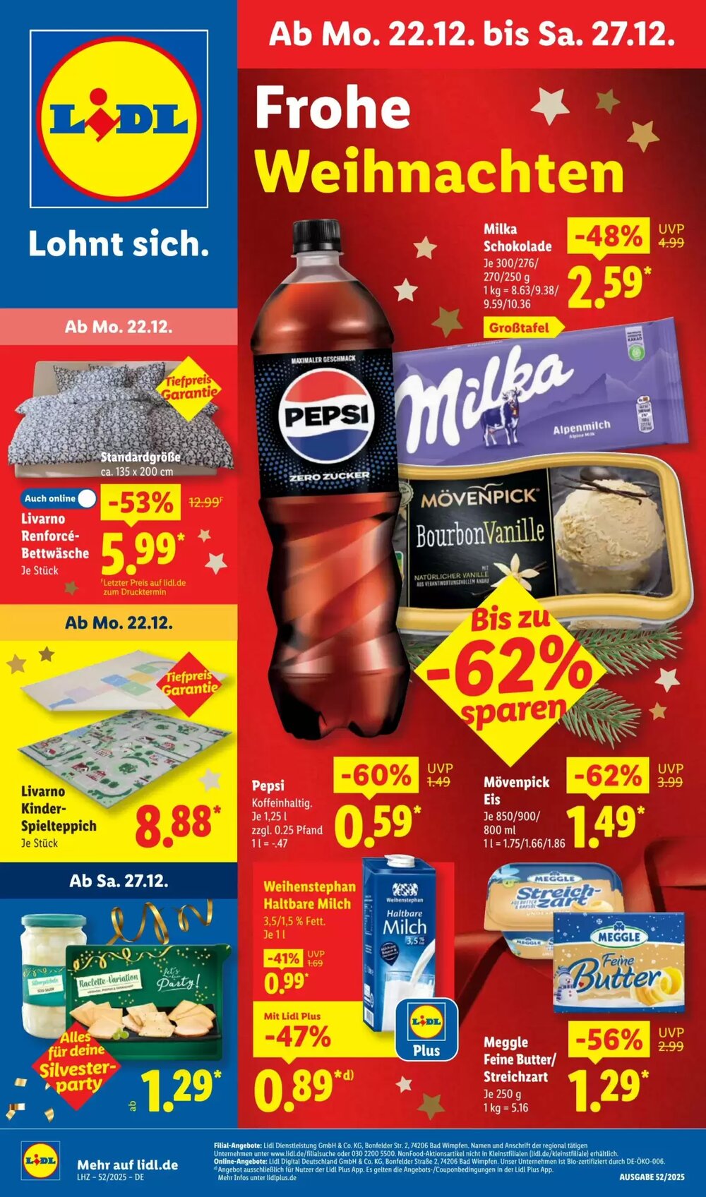 Lidl Prospekt (ab 22.12.2025) zum Blättern - Seite 1