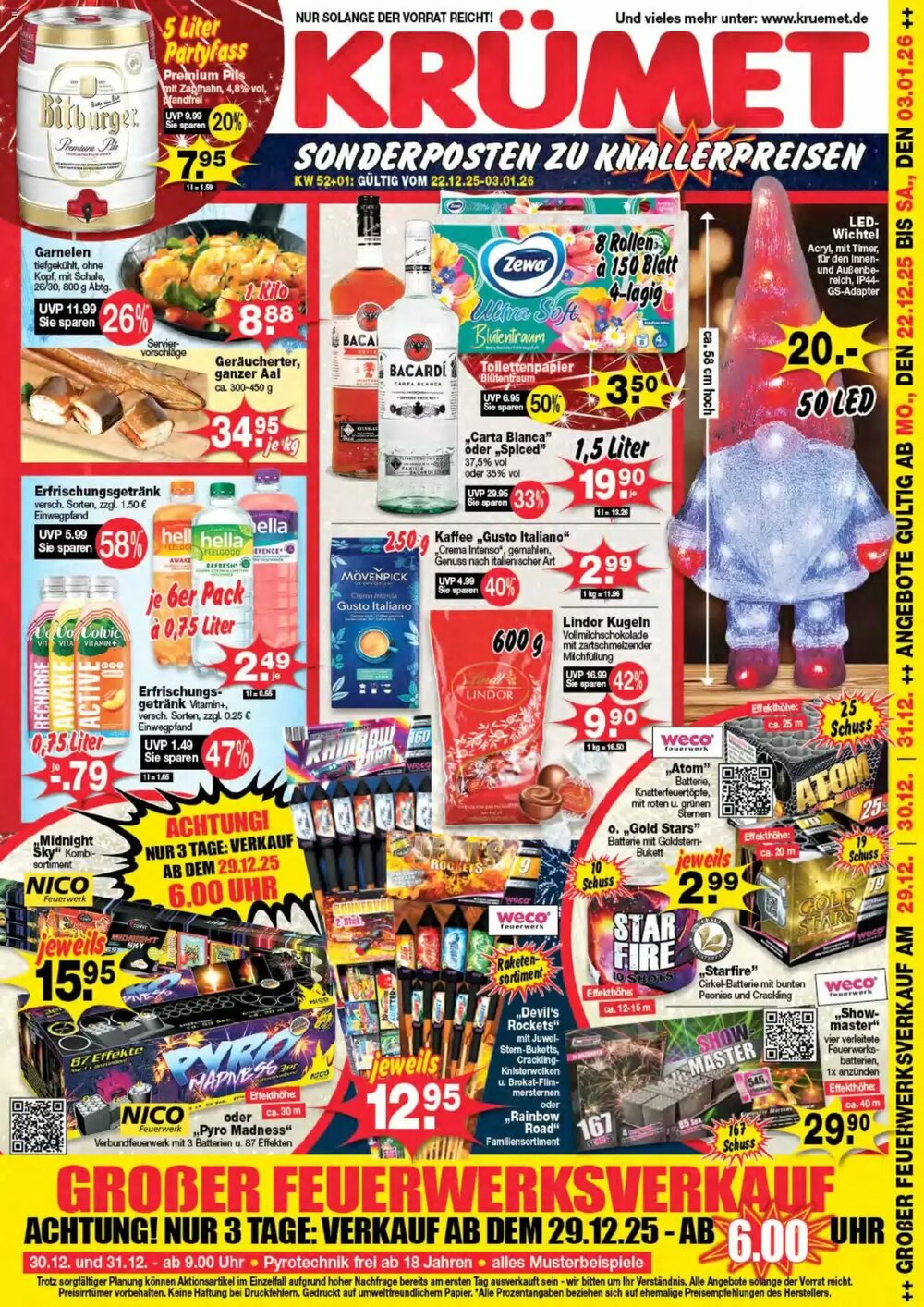 Krümet Sonderposten Prospekt (ab 22.12.2025) zum Blättern - Seite 1