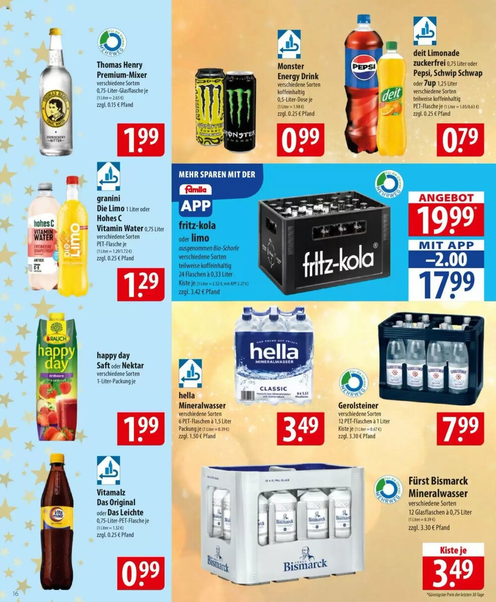 Famila Nord Ost Prospekt (ab 22.12.2025) zum Blättern - Seite 16