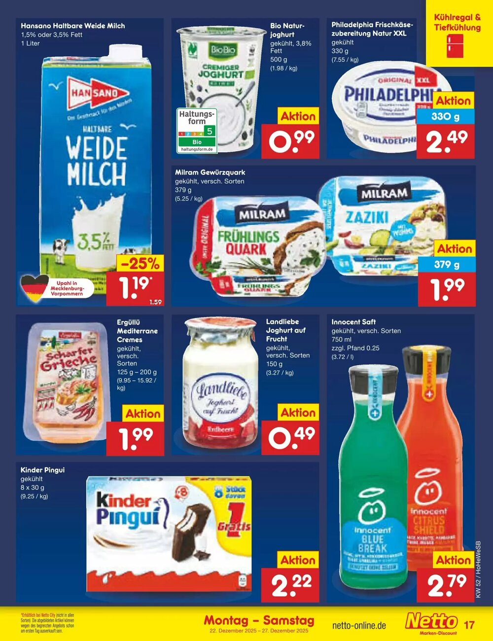 Netto Marken-Discount Prospekt (ab 22.12.2025) zum Blättern - Seite 17