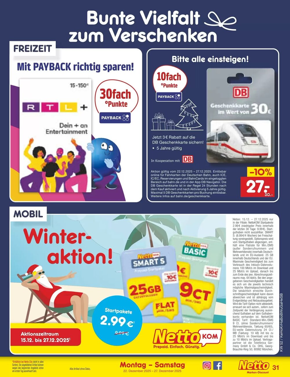 Netto Marken-Discount Prospekt (ab 22.12.2025) zum Blättern - Seite 31