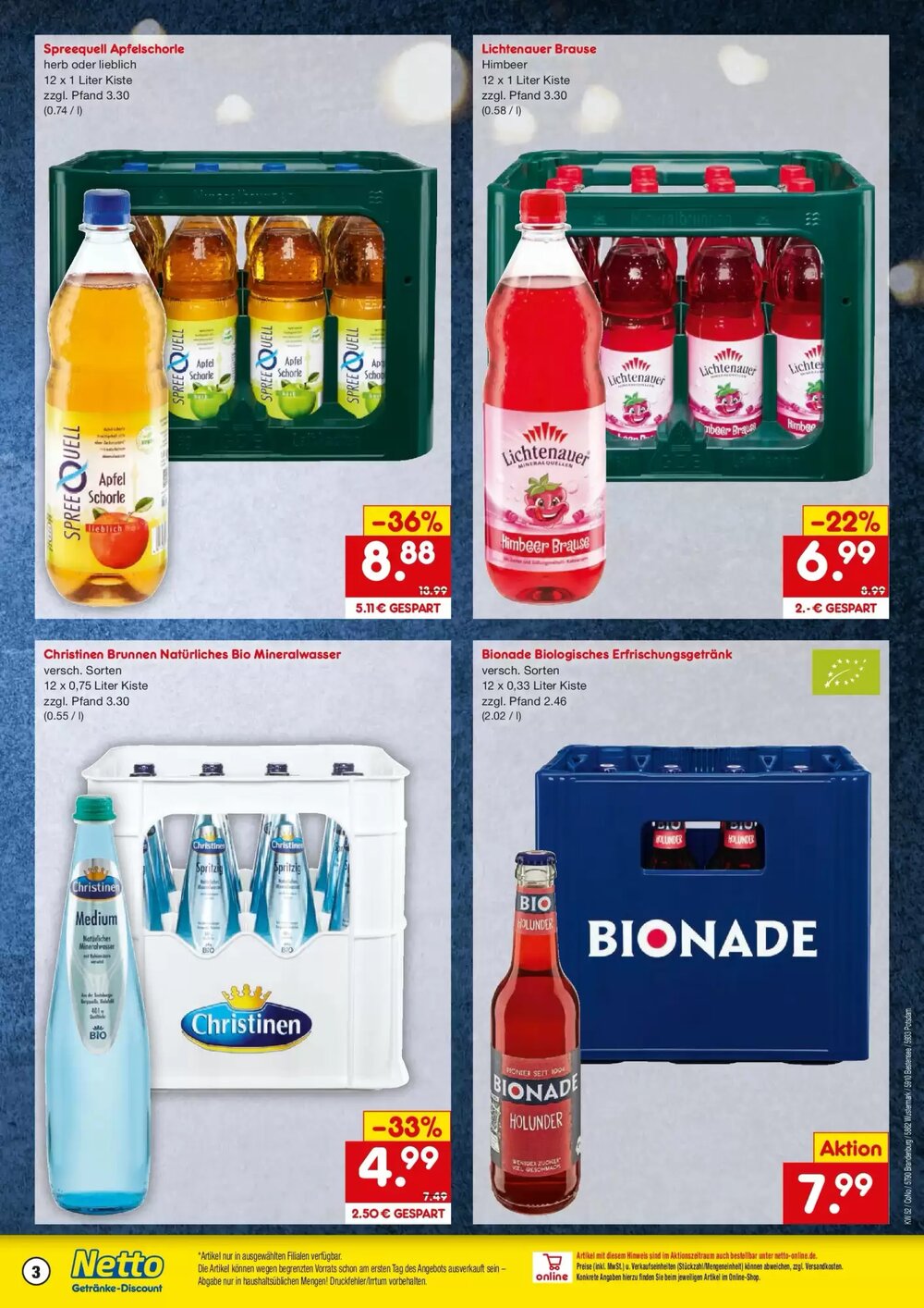 Netto Getränke Discount Prospekt (ab 22.12.2025) zum Blättern - Seite 3